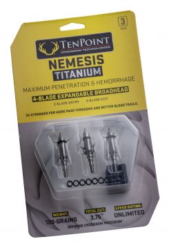 TenPoint Nemesis Titanium Broadhead (3er Pack) (5104)