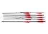 22" Eastman Aluminum Crossbow Bolt 2219, 5" Vanes, Alu Insert, Halbmond Nock (1242)